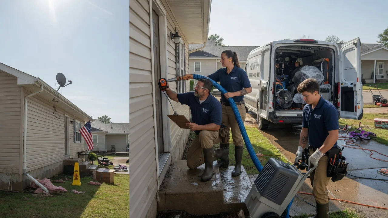 Ceiling Water Damage Restoration in New England, ND near me
